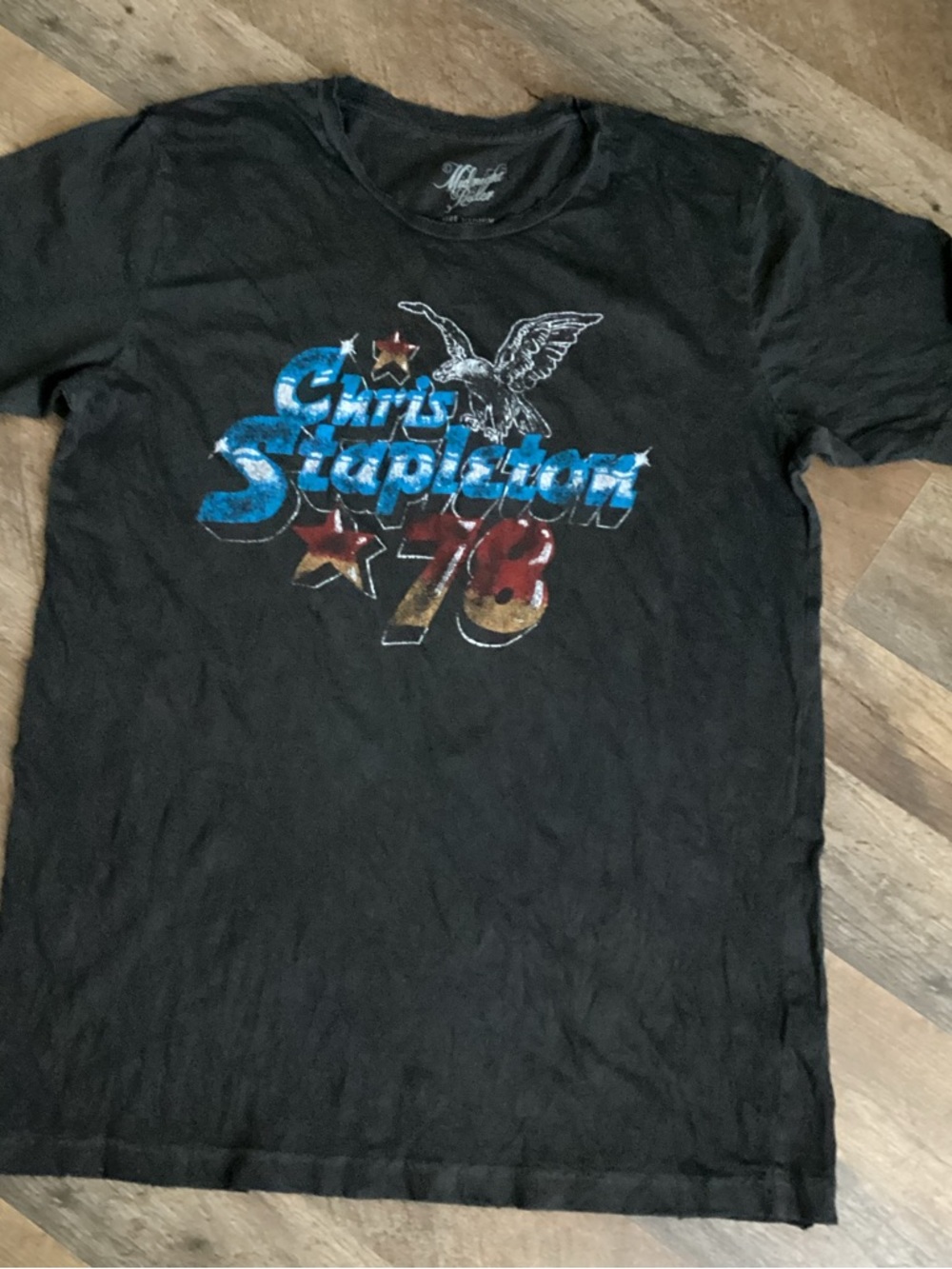 Chris Stapleton distressed tee